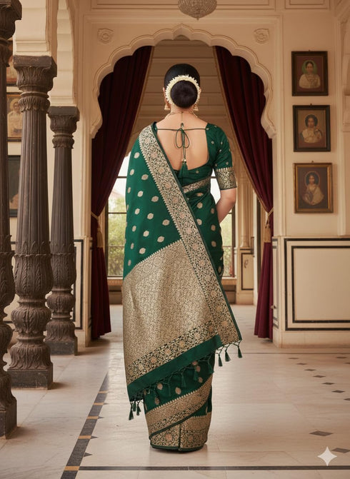 Vasthrlay Banarasi Golden Weaving
