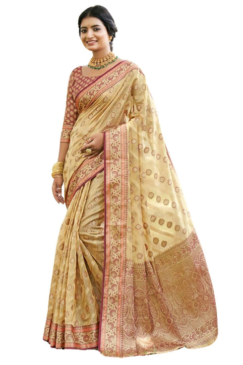 Vasthrlay Organza Kanjivaram Handloom Ethnic Wear