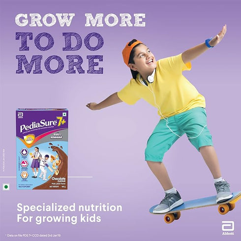 Pediasure 7 Plus Oats and Almond Nutrition Drink Powder Chocolate Flavour