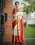 Vasthrlay Banarasi Jacquard Unstitched Beige Saree