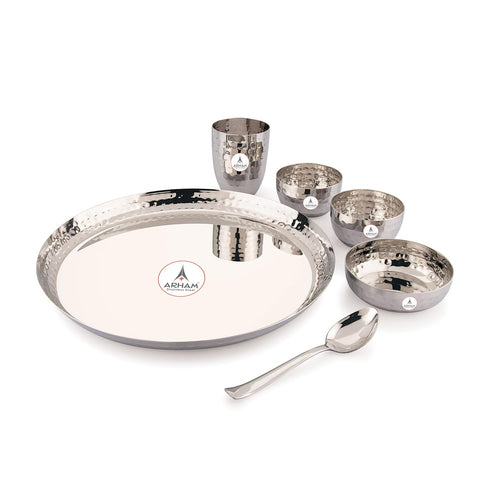Stainless Steel Dinner Set 6 Pcs (1 Set)