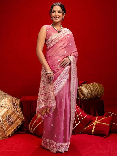 Vasthrlay Weaving Dusty Saree