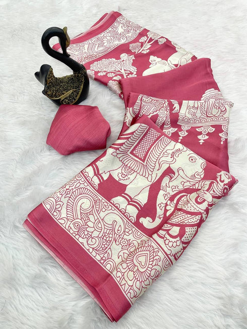 Vasthrlay Modal Kalamkari Designer Beautiful Blouse