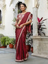 Vasthrlay Sequins Embroidery Black Saree