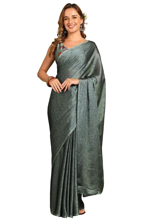 Vasthrlay Fashion Georgette Abstract Dusty Ethnic Wear