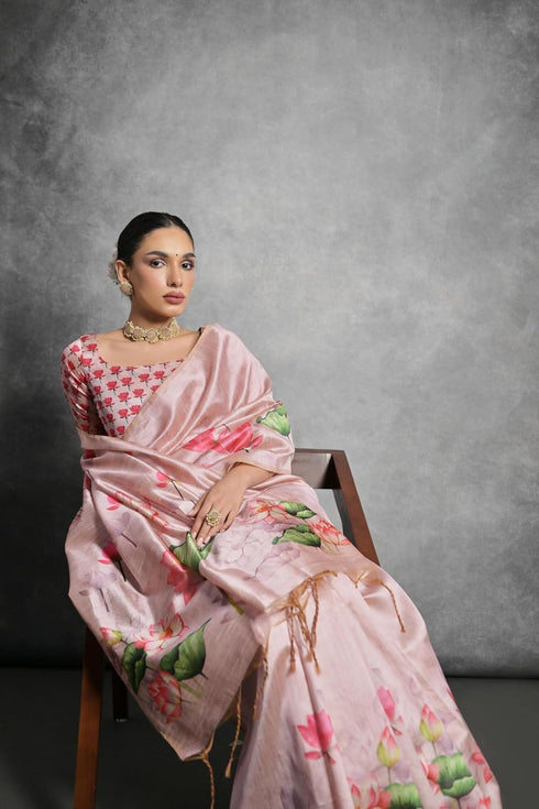 Vasthrlay Tussar Silk Saree