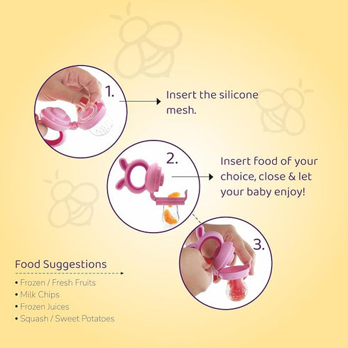 Beebaby Soft Silicone Nibbler With Extra Mesh For Babies