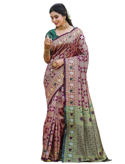 Vasthrlay Banarasi Traditional Unstitched Saree