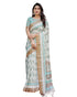 Vasthrlay Handwoven Printed Tasselled Saree