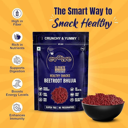Evolve Beetroot Bhujia Namkeen