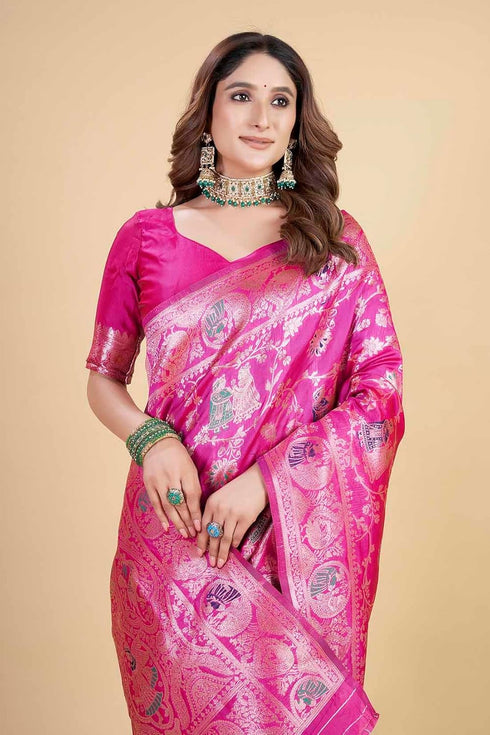Vsathrlay Kanjivaram Banarasi Festival Wedding Ethnic Wear