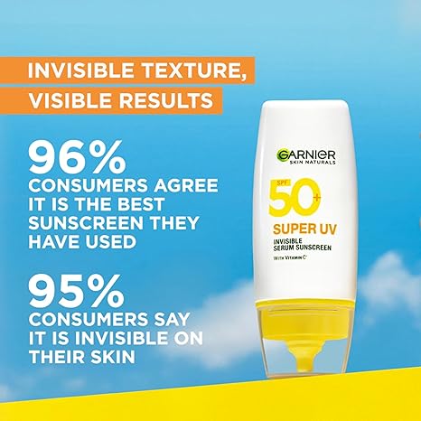 Garnier Super UV Invisible Serum Sunscreen SPF 50 PA++++