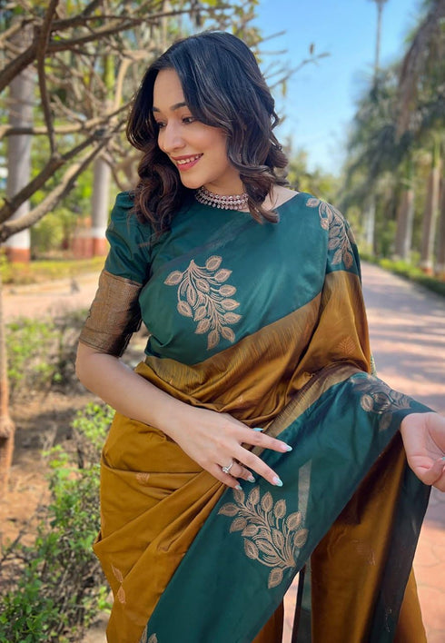 Vasthrlay Kanjivaram Woven Saree
