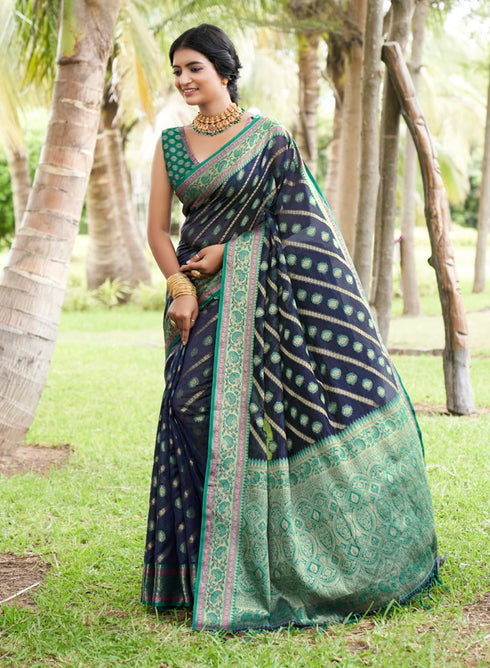 Vasthrlay Organza Kanjivaram Handloom Ethnic Wear