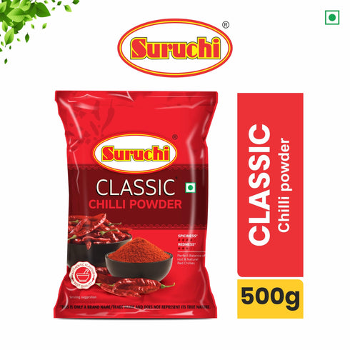 Suruchi Classic Chilli Powder 500g Spicy Red Chilly