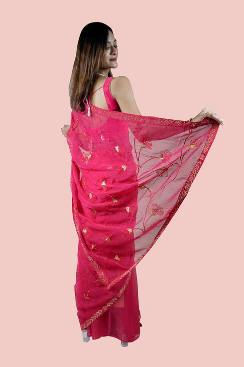Vasthrlay Embroidered Shimmer Ethnic Wear