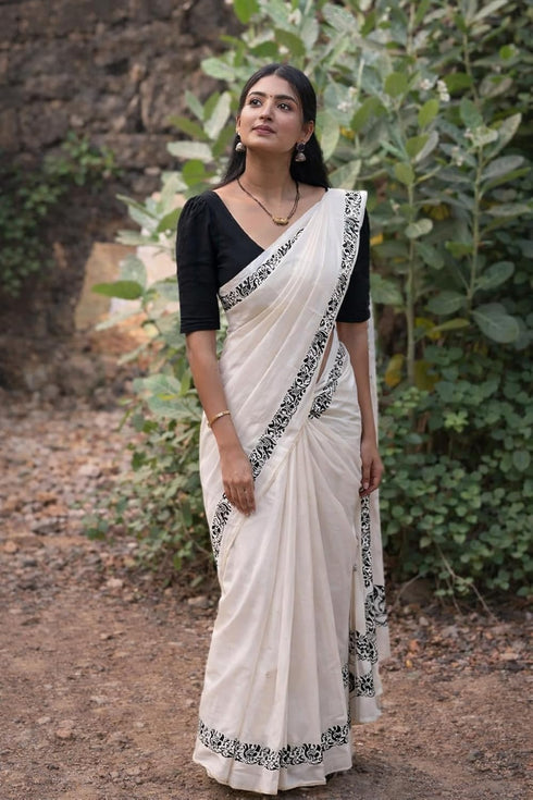 Vasthrlay Printed Traditional Lightweight Breathable