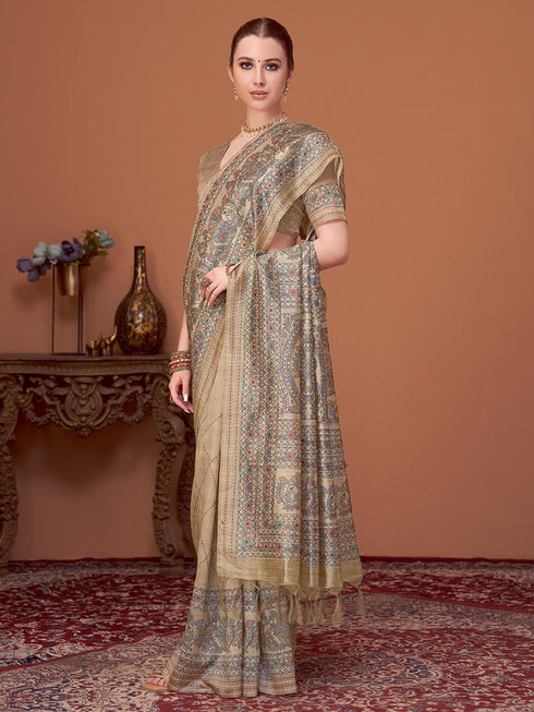 Vasthrlay Kalamkari Printed Unstitched Hs Ethnic Wear