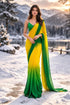 Vasthrlay Yellow Georgette Saree