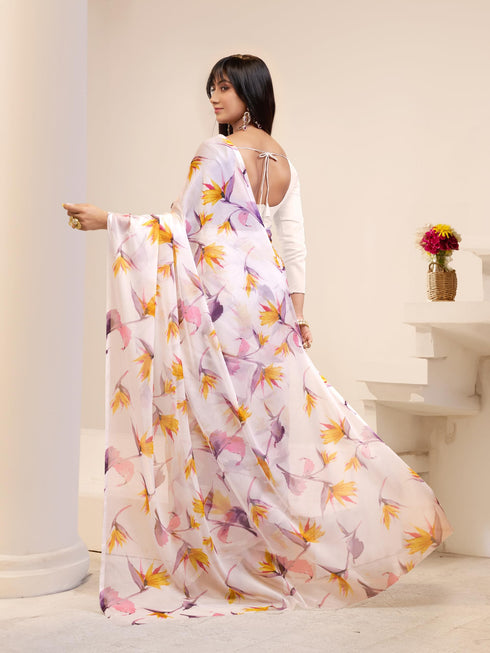 Vasthrlay Chiffon Floral Saree