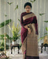 Vasthrlay Maroon Kanjivaram Saree