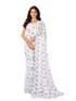Vasthrlay Blue Georgette Printed Saree