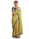 Vasthrlay Sequins Embroidery Olive Saree