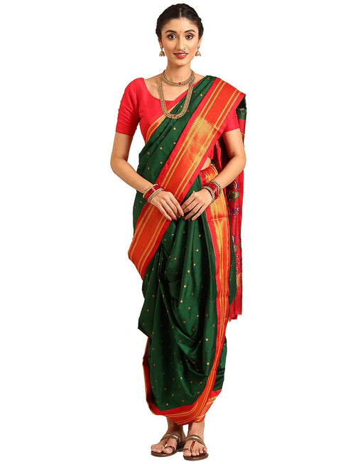 Vasthrlay Paithani Gold Saree