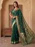 Vasthrlay Georgette Printed Unstitched Maroon Saree