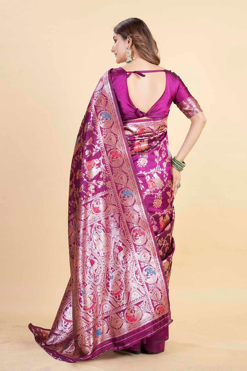 Vsathrlay Kanjivaram Banarasi Festival Wedding Ethnic Wear