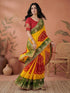 Vasthrlay Georgette Embroidery Unstitched Red Saree