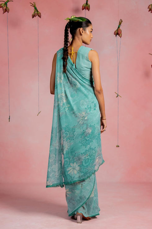 Vasthrlay Fashion Chiffon Georgette Printed Ethnic Wear