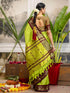 Vasthrlay Special Weaving Unstitched Light Green Saree