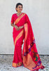 Vasthrlay Kanjivaram Paithani Unstitched Mahendi Ethnic Wear