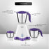Preethi Crown MG-205 500-Watt Mixer Grinder, White/Purple