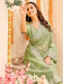 Vasthrlay Embroidery Pink Saree