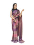 Vasthrlay Pink Georgette Unstitched Saree