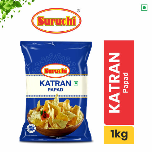 Suruchi Katran Papad 1kg Crushed Black Pepper Papad