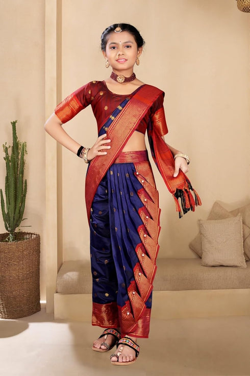 Vasthrlay Paithani Maharashtrian Contrast Traditional