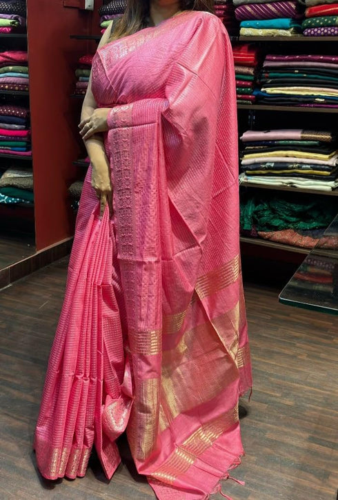 Vasthrlay Bhagalpuri Designer Unstitched Saree