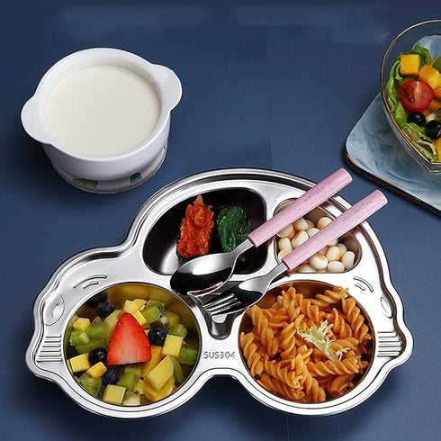 Stainless Steel Divided Meal Plate for Baby