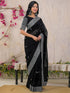 Vasthrlay Shimmer Embroidery Mustard Mustard Yellow Saree