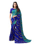 Vasthrlay Georgette Bandhani Unstitched Purple Saree
