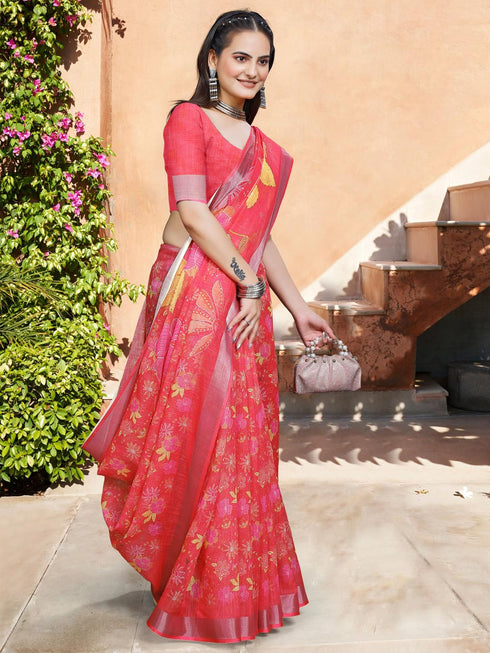 Vasthrlay Elephant Printed Unstitched Sai Ethnic Wear