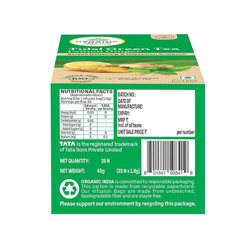 Organic India Tulsi Lemon Ginger Tea