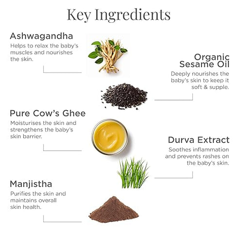 Forest Essentials Dasapushpadi Baby Body Massage Serum