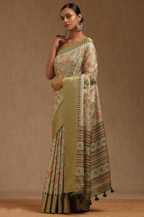 Vasthrlay Light Tussar Floral
