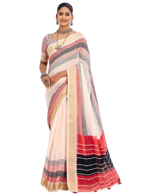 Vasthrlay Printed Unstitched Blouse Ethnic Wear