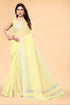 Vasthrlay Gold Unstitched Saree