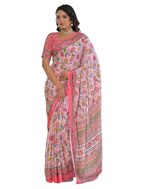 Vasthrlay Printed Weaving Off White Off White Saree